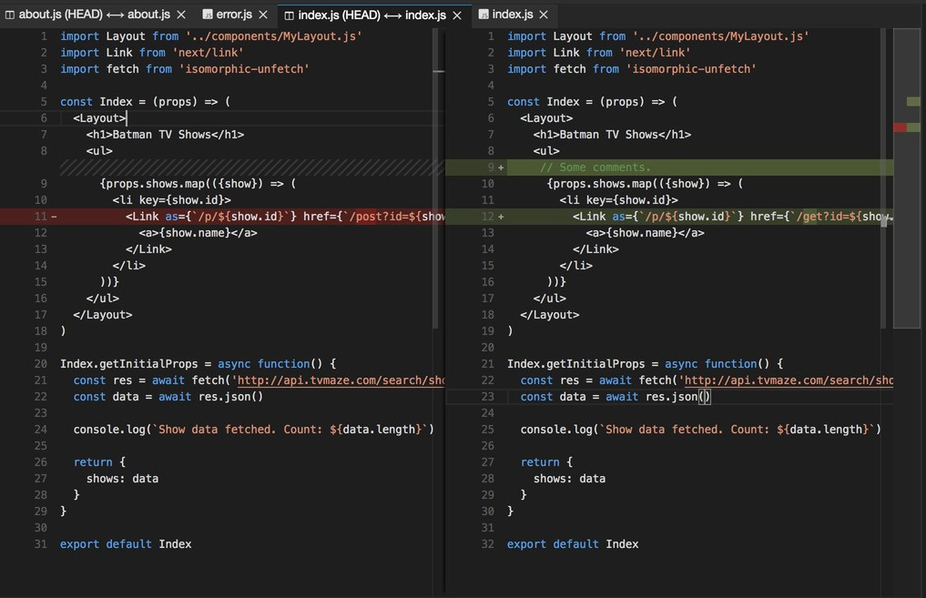 Git Diff View