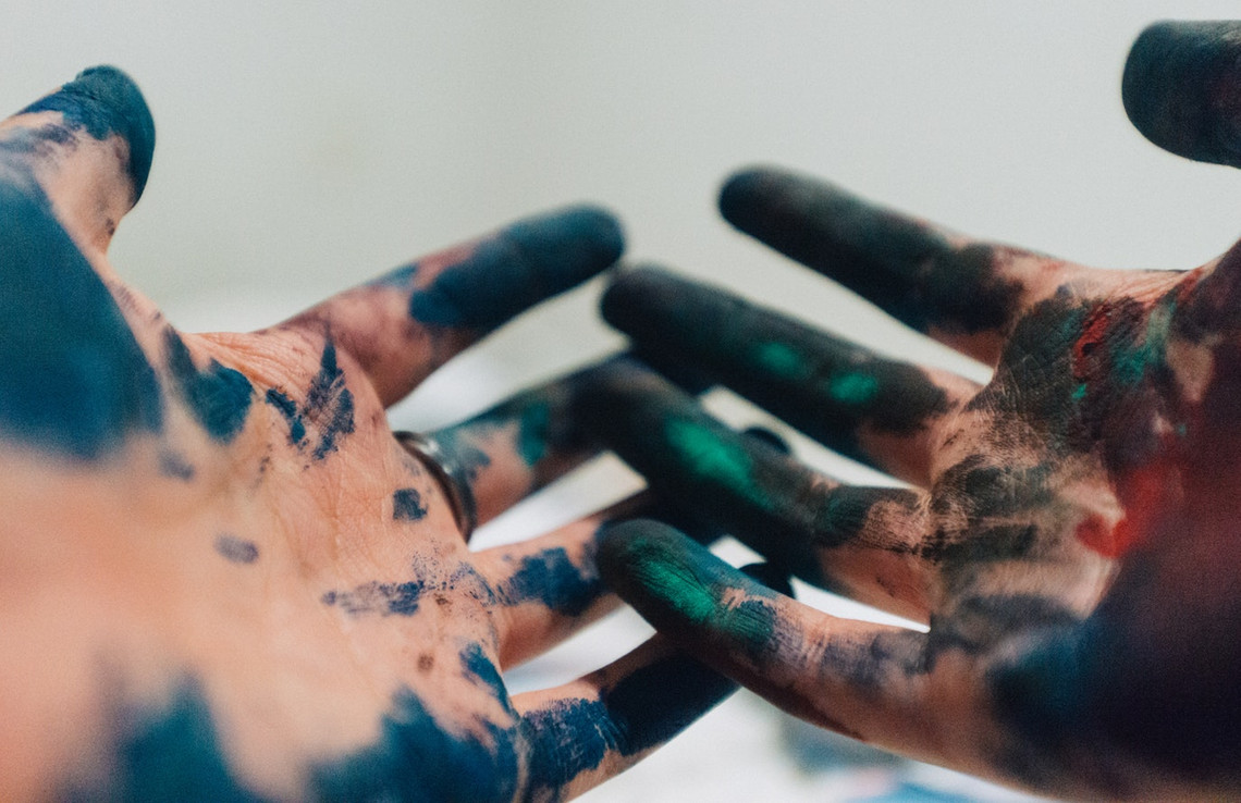 Hands with paint on them. Photo by [Amaury Salas](https://unsplash.com/photos/IhXrWDckZOQ?utm_source=unsplash&utm_medium=referral&utm_content=creditCopyText) on [Unsplash](https://unsplash.com/?utm_source=unsplash&utm_medium=referral&utm_content=creditCopyText)
