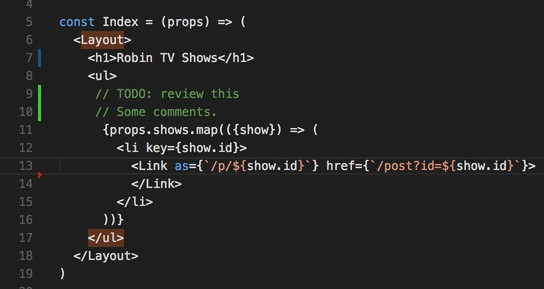 Git Gutter Indicators