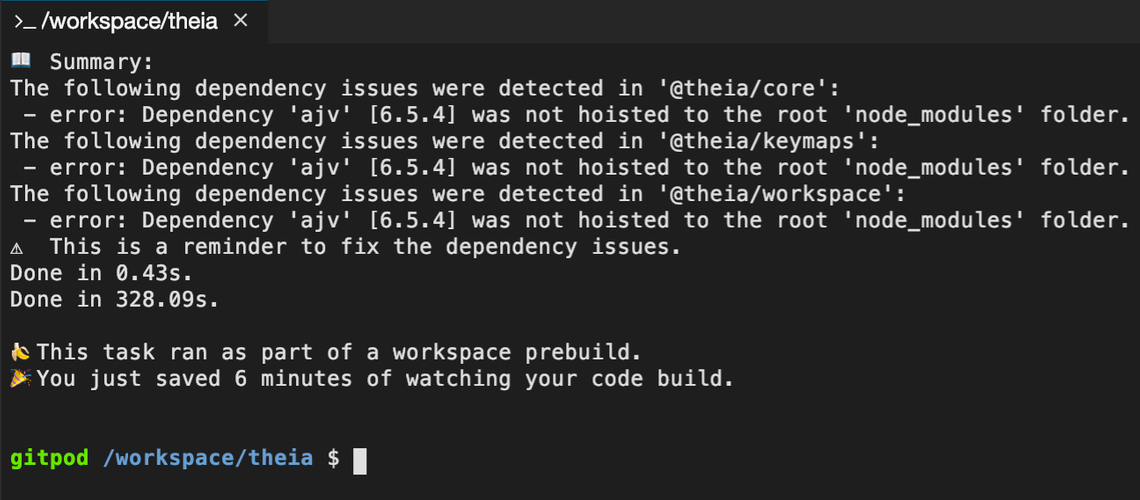 Prebuilt Workspaces